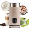 CHiATO MilkPLAY - Montalatte elettrico e montalatte in spugna, 4 in 1, per latte e scalda latte (beige crema)