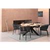 BIZZOTTO HOME EMOTION CARBON PALMDALE TAVOLO TONDO diametro 160cm 0804739 BIZZOTTO
