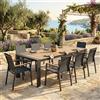 BIZZOTTO HOME EMOTION TAVOLO ALLUNGABILE CAMERON 228/294X100 ANTRACITE