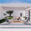 BIZZOTTO HOME EMOTION SET SALOTTO CON CUSCINI IBISCO BIANCO 0663820
