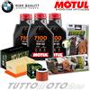 MOTUL - HIFLO - TROFEO KIT TAGLIANDO BMW F650CS 2002 2003 2004 2005 F 650 CS MOTUL 7100 15W50 PASTIGLIE