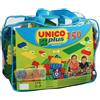 Androni Giocattoli Unico Plus Set di cubi in borsa compatibile, 150 pezzi
