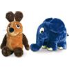 Schmidt Spiele La trasmissione con il topolino - Set di peluche con topolino ed elefante da 12 cm