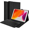Accezz tastiera QWERTY Bluetooth flip cover per iPad 10.2 (2019 / 2020) - Nero