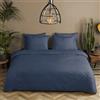 Muller Textil Set di biancheria da letto HIP tinta unita 240x200/220 cm blu scuro