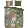 Muller Textil Set di biancheria da letto Descanso PARMA 200x200/220 cm verde oliva