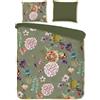 Muller Textil Set di biancheria da letto Descanso PARMA 240x200/220 cm verde oliva