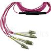 BlueOptics FO MPO/4xLC Cavo breakout OM4 10 metri (SFP5141FU10MKB)