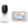 MOTOROLA BABY Comfort 85 connect 2 in 1 (WLAN su smartphone + schermo video 5) luce notturna, ninne nanne, suoni della natura