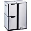 KITCHEN MOVE Haja Pattumiera selettiva a Pedale da Cucina, per Raccolta differenziata, 60 l (13+17+30 l), in Acciaio Inox, con Secchio