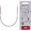 KnitPro Ferri da maglia fissi Zing - Ferri da maglia circolari 22,5 cm x 2 mm