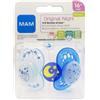 BAMED BABY ITALIA Srl Mam Original Succhietto N16 Mesi+ Silicone 2 Pezzi Maschio