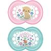 BAMED BABY ITALIA Srl Mam Succhietto Original 6Mesi + Silicone 2 Pezzi Femmina