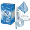 SAFETY SpA Kit completo prontex rapid mask per aerosolterapia con ampolla plastica +maschera per adulti +tubo pressione +accessorio nasale