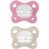 CHICCO (ARTSANA SpA) Chicco dual soft succhietto rosa 6-16 mesi 2 pezzi