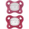 CHICCO (ARTSANA SpA) Chicco dual soft succhietto rosa 16-36 mesi 2 pezzi