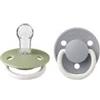 BIBS DANMARK ApS Bibs ciuccio glow de lux rotondo silicone salvia/nuvola 0 36 box 2 pezzi