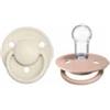BIBS DANMARK ApS Bibs ciuccio de lux rotondo silicone avorio rosa cipria 0-36m 2 pezzi