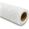 Generico Rotolo A Rete Polycotton Bianco 4,5 MT Spider Bobina FIORISTI FIORAI BOMBONIERA Decorazione Regalo Fiori