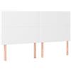 HEFZGDB Testiera a LED Bianco 180x5x118/128 cm in Similpelle Testiere Letto Testiera Letto Matrimoniale Testiere Per Letto Matrimoniale Spalliera Letto Matrimoniale per Soggiorno Salone Camera Degli Ospiti