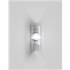 Vistosi ARMONIA APPLIQUE A PARETE 15 CRISTALLO RIGADIN VERTICALE NICKEL NERO SATINATO 1 LUCE ATTACCO E14