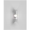 Vistosi ARMONIA APPLIQUE A PARETE 15 CRISTALLO RIGADIN VERTICALE ORO SATINATO 1 LUCE ATTACCO E14