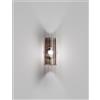 Vistosi ARMONIA APPLIQUE A PARETE 15 FUME' RIGADIN VERTICALE NICKEL NERO SATINATO 1 LUCE ATTACCO E14