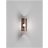 Vistosi ARMONIA APPLIQUE A PARETE 15 FUME' RIGADIN VERTICALE ORO SATINATO 1 LUCE ATTACCO E14