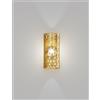 Vistosi ARMONIA APPLIQUE A PARETE 18 AMBRA BALLOTON NICKEL NERO SATINATO 1 LUCE ATTACCO E14