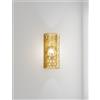 Vistosi ARMONIA APPLIQUE A PARETE 18 AMBRA BALLOTON ORO SATINATO 1 LUCE ATTACCO E14