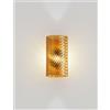 Vistosi ARMONIA APPLIQUE A PARETE 20 AMBRA SCURA RIGADIN NICKEL NERO SATINATO 1 LUCE ATTACCO E14