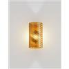 Vistosi ARMONIA APPLIQUE A PARETE 20 AMBRA SCURA RIGADIN ORO SATINATO 1 LUCE ATTACCO E14