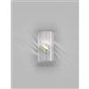 Vistosi ARMONIA APPLIQUE A PARETE 20 CRISTALLO RIGADIN ORO SATINATO 1 LUCE ATTACCO E14