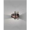 Vistosi ARMONIA APPLIQUE A PARETE 25 FUME' RIGATO NICKEL NERO SATINATO_RAME SATINATO 1 LUCE ATTACCO G9
