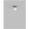Vistosi DAMASCO FARETTO C CRISTALLO CRISTALLO NICKEL SATINATO L22DD LED 2700K 9W 1100lm DIMMERABILE