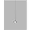 Vistosi DAMASCO SOSPENSIONE C CRISTALLO CRISTALLO NICKEL SATINATO 1 LUCE ATTACCO G9