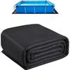 VEVOR Rettangolare Rivestimento per Piscina, Rivestimento Piscine Fuori Terra, Tappetino Piscina Extra Spesso, Materiale Tessuto Durevoli Sottofondo, 488 x 975 cm 180 g/m² Nero 8,7 kg