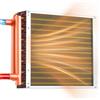 VEVOR Scambiatore di Calore Acqua-Aria 356 x 356 mm, Serpentina HVAC con Tubi in Rame e Alette in Alluminio, Fino a 65K BTU, per Riscaldamento Idronico, Caldaie a Legna e Sistemi di Raffreddamento