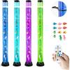 VEVOR Lampada a Tubo a Bolle da 1200 mm 10 Pesci Galleggianti e 16 Effetti di Colore, Lampada Sensoriale a Bolle con Telecomando, Luce Calmante Antistress per Camera da Letto e Arredamento per Casa