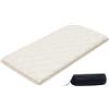 VEVOR Materasso Tatami Addensato da 2032 x 991 x 63,5 mm, Tatami Pieghevole Misura Letto Singolo, con Borsa Portaoggetti e Accessori di Montaggio, Materassino a 9 Strati per Meditazione Yoga, Bianco