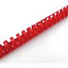 Titanium 100 dorsi plastici 21 anelli 12mm rosso titanium - Z04824