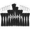 Jokisa 1200 Pezzi Fascette Plastica, 100/150/200/250mm Fascette Elettricista, Fascette Nere Resistente Allatemperature, Resistenza alla rottura 18 kg per Gestione dei Cavi Elettrici, Fili, Giardinaggio