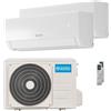 Olimpia Splendid Condizionatore Olimpia Splendid Nexya S5 E Inverter dual split 12000+18000 BTU inverter A++ wifi unità esterna 6.2 kW OS-CANMH21EI/OS-SANQH12EI_1/OS-S
