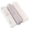 Traumeland Träumeland Set 3 Pezzi Panni di Mussola 80x80 Coniglietto Salterello Grigio