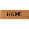 Relaxdays Zerbino Ingresso Casa, 75x25 cm, Tappetino scritta "HOME", Tappeto Antiscivolo, Interni & Esterni, Naturale