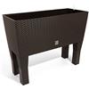 Prosperplast Fioriera Vaso Da Fiori Resistenre ai Raggi UV Aletzza 65cm (Umbra)