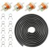 Foonary Set Filtro Carburante, Filtro Benzina Ciclomotore con Tubo Benzina, Filtri, Fascette Stringitubo, filtro Carburante benzina, per Moto, Tosaerba, Ciclomotore Elettrico e Auto