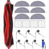 Tixexo Kit di accessori per Roborock Q10 X5 /Q10 X5+ / Q10 S5 / Q10 S5+ Aspirapolvere, Ricambi per Roborock Q10 S5-1 Spazzola Principale, 4 Filtri, 6 Salviette, 6 Spazzole Laterali