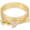 Fossil Sutton JA73047107 - Anello da donna in ottone dorato