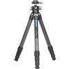 Leofoto - Ranger - Treppiede in carbonio per fotocamere - Testa a sfera inclusa - Capacità di carico di 15 kg - Piedi espandibili - Altezza: 17 cm - 171 cm - LS-324C + Testa a sfera LH-40